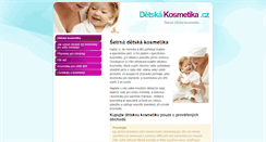 Desktop Screenshot of kosmetika-detska.cz