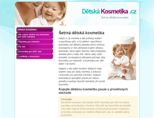 Tablet Screenshot of kosmetika-detska.cz